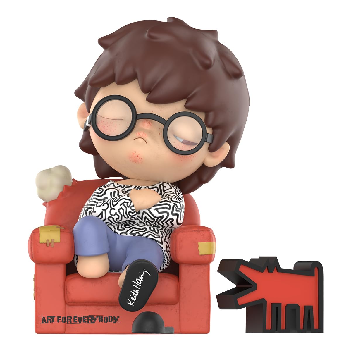 Amazon.co.jp: POP MART Hirono x Keith Haring ビッグサイズ ポップ 