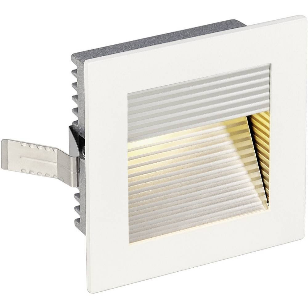 SLV LED Einbauleuchte Frame Curve | Wand- und Deckenleuchte zum Einbau | Eckig, Weiß, 3000K Warmweiß | Stilvolle Wandleuchte, Einbau-Strahler LED Treppen-Beleuchtung, Stufen-Licht, Treppenlicht