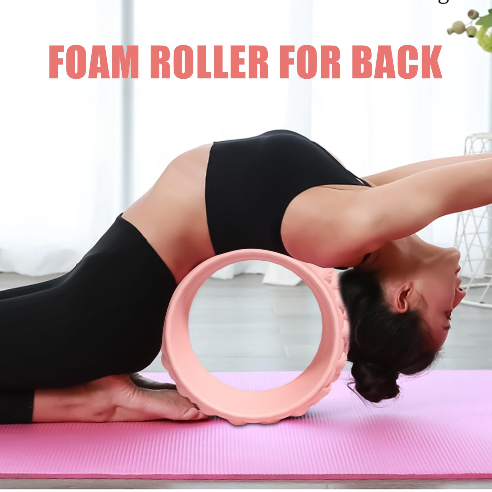 Rulli per massaggio muscolare - per l'allenamento del rullo della fascia, massaggiatore del tessuto profondo, rotolo di yoga | Dispositivo di fitness versatile per fondi muscolari,