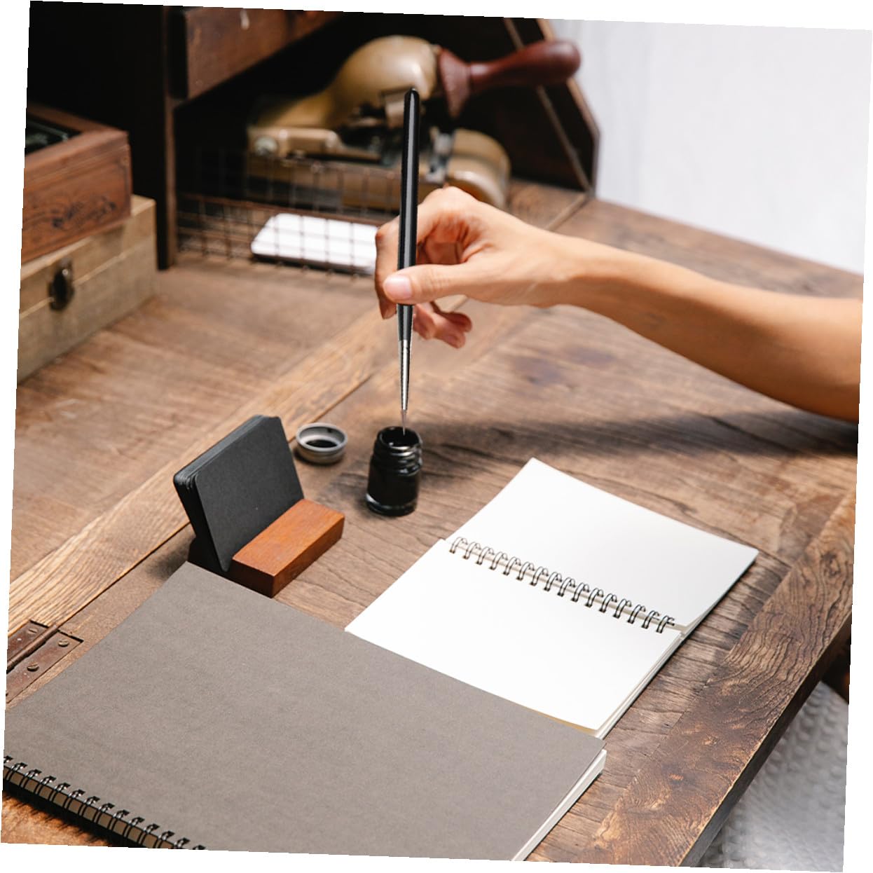 Pinceles de Acuarela y Óleo Mango Metálico Desmontable para Estudiantes y Artistas, 7 Piezas Multicolor, Herramienta Portátil para Pintura Artística y Dibujo Creativo, Adecuado