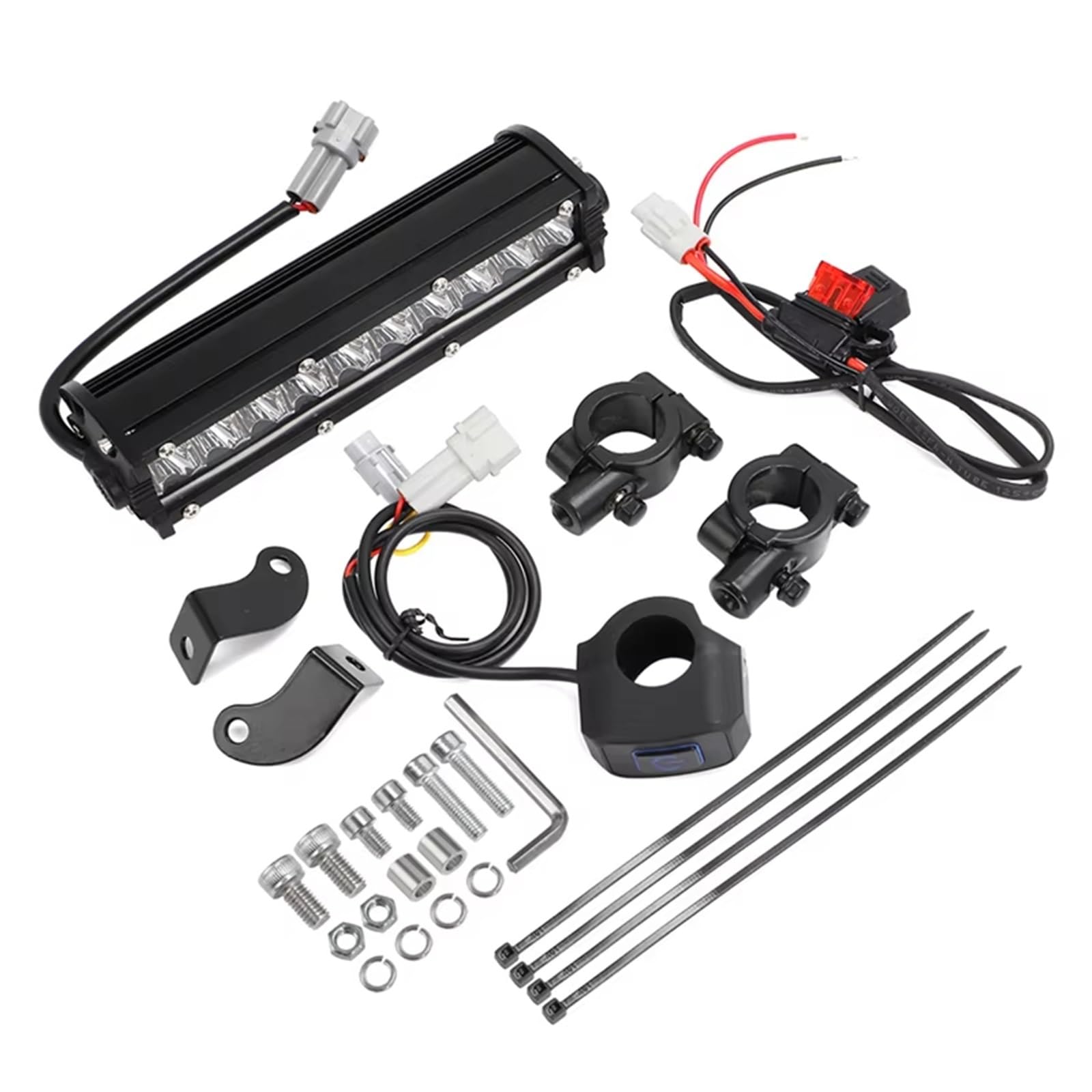 Generico per CRF125F per CRF125FB CR125R XR250R XR650R Kit Barra Luminosa fari a LED La Maggior Parte manubri da 7/8" Faro Moto