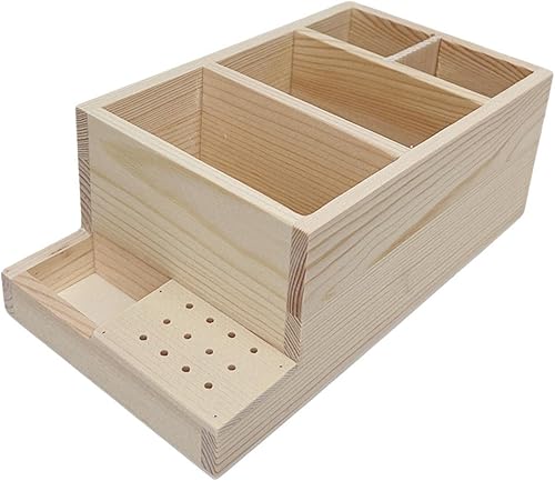 Brocas de madera para taladro de uñas, soporte de madera para práctica de uñas en el hogar, contenedor de caja de exhibición de bricolaje duradero