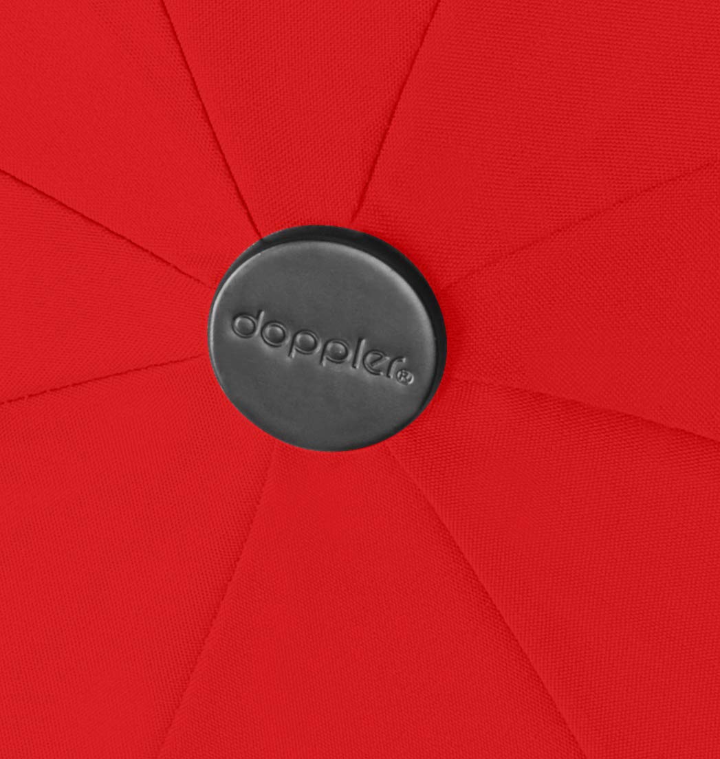Doppler parapluie de poche Carbonsteel Magic Uni - Extrêmement stable - Ouverture et fermeture automatique - Rouge