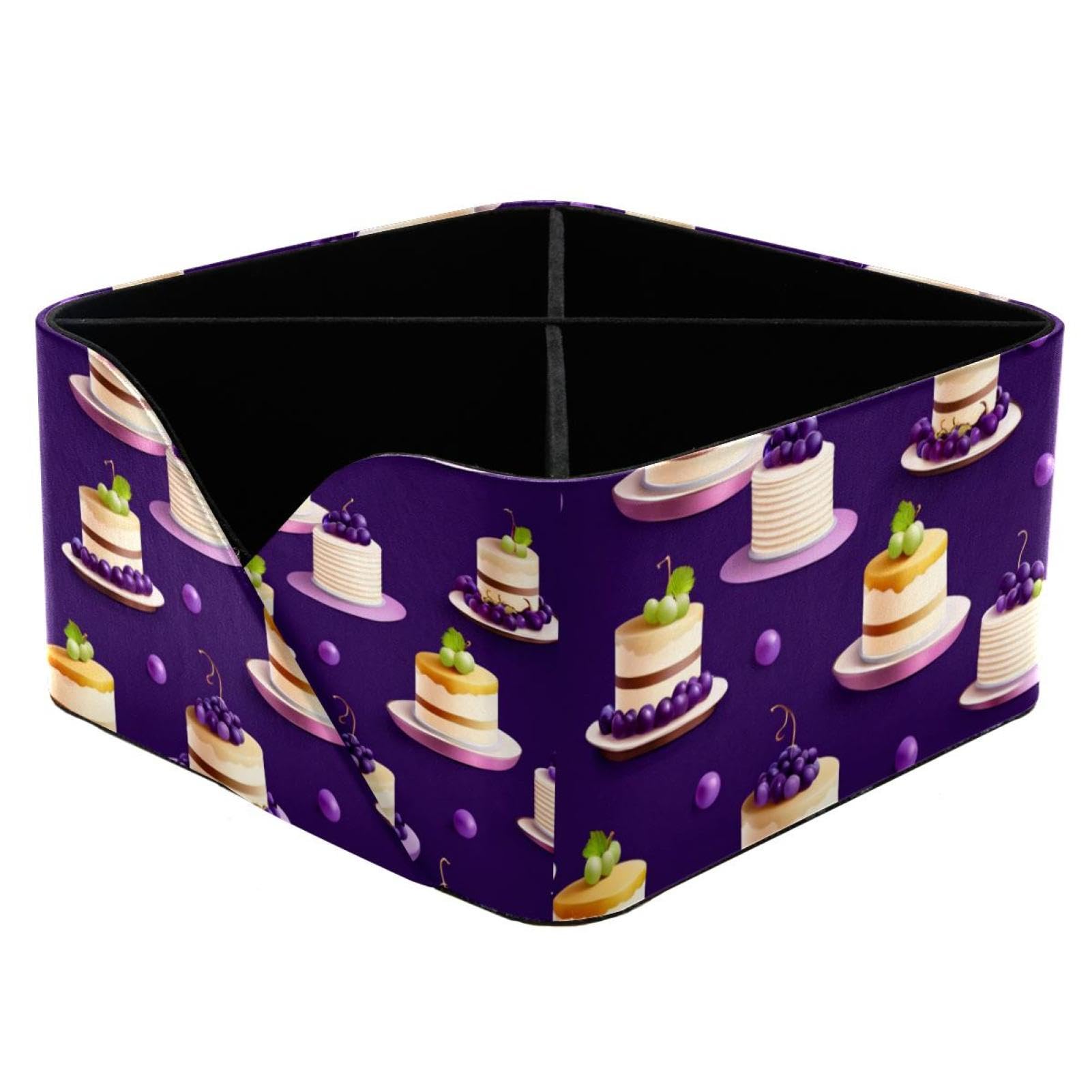 Organisateur de bureau motif dessert pour ranger papeterie et pinceaux