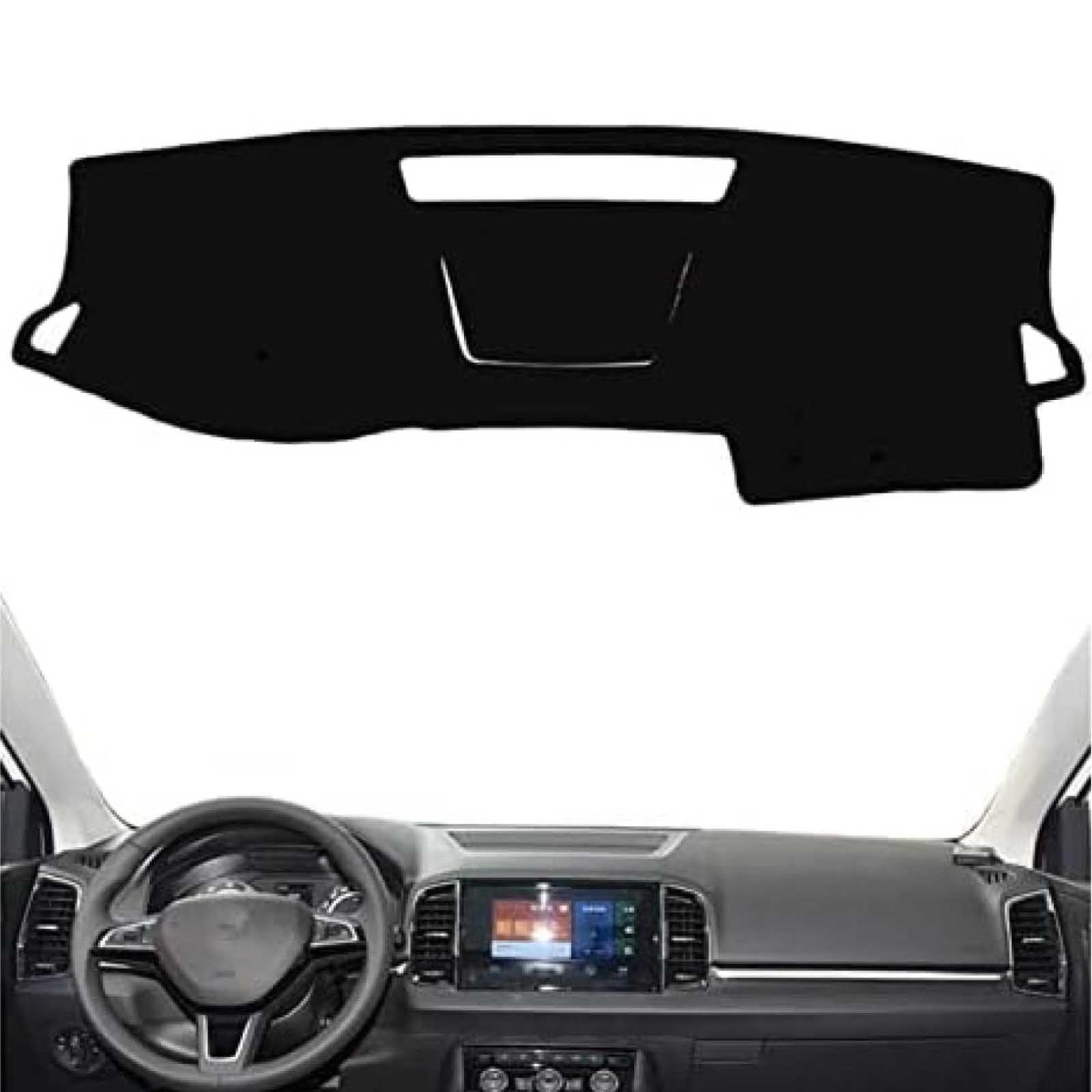 Tappetino Cruscotto per Skoda Karoq 2017-2022, Copri Cruscotto Antiscivolo AntiGraffio Copertura per Cruscotto Auto Accessori,LHD