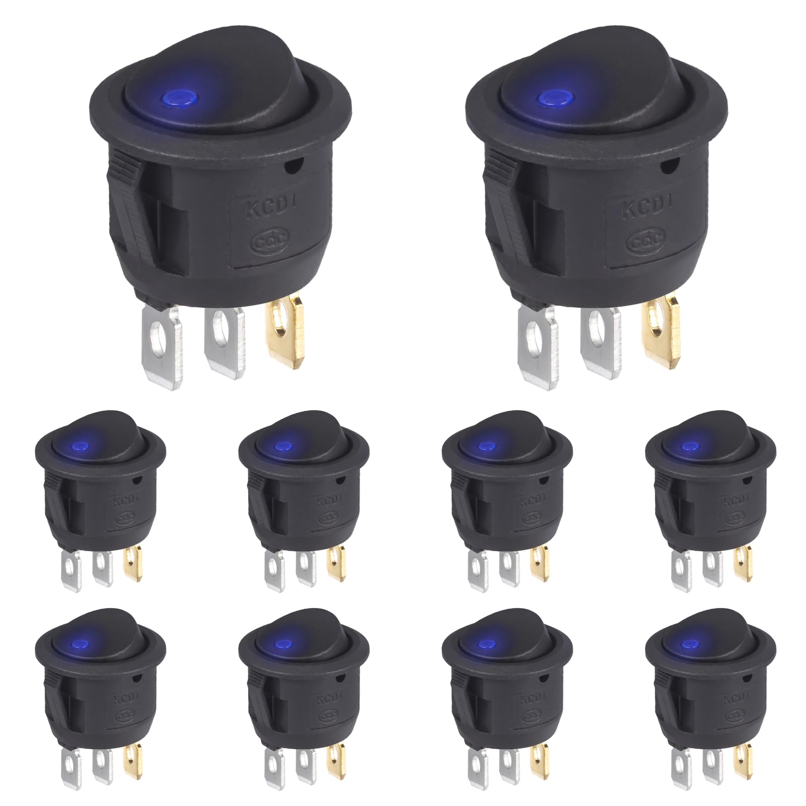 Interruttore A Bilanciere ON/OFF/ON VEXUNGA - 10 Pezzi 3 Posizioni Per Auto Ed Elettrodomestici - Foto 11