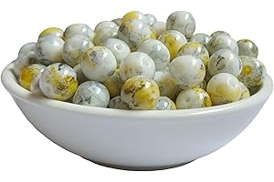 91005 Porcelain Beads: Exquisite Round Charms for Jewelry Creation