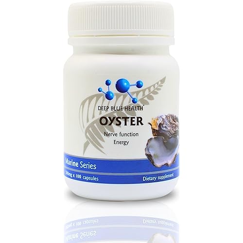 New Zealand Oyster Extract Powder - 500mg x 100 Capsules - Zinc Supplement Pills for Men and Women - Supports Immune Health, Energy and Nerve Function w/ Green Lipped Mussel