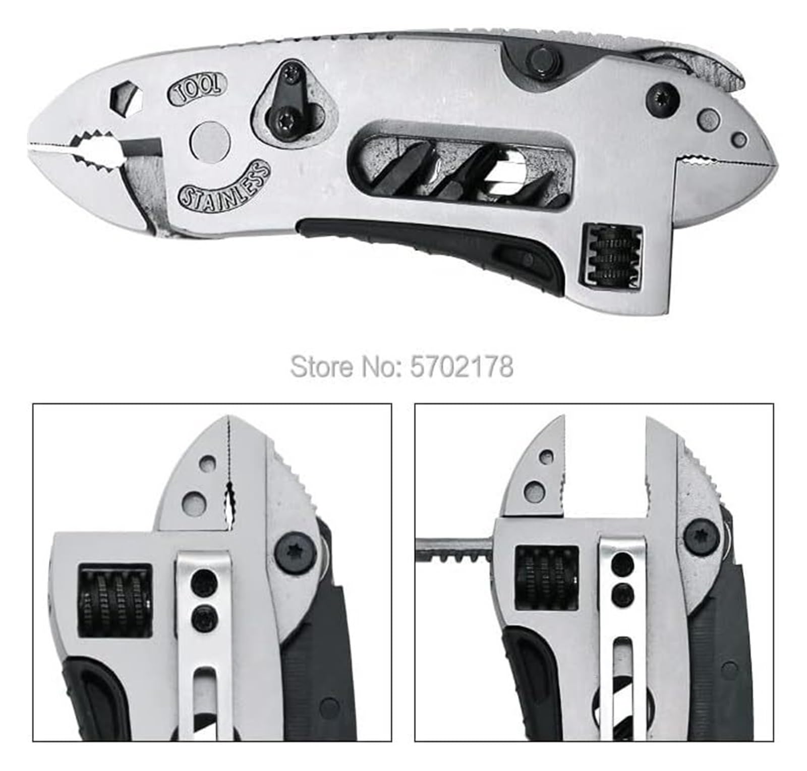 Clé à molette, pince, tournevis de poche, kit de réparation, clé à mâchoire, outils multifonctions de survie, mini clé à molette professionnelle