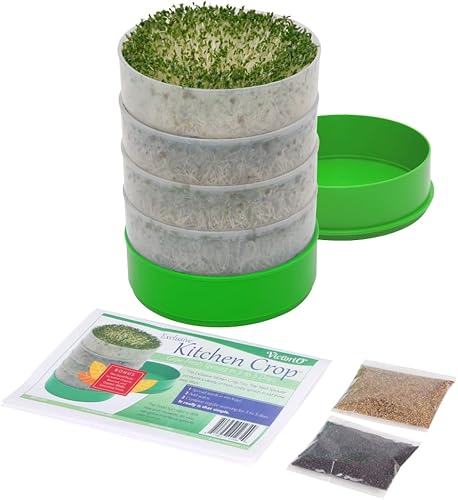 Miniatura 7 de Deluxe 4 bandejas para el cultivo en el hogar de brotes de semillas de VICTORIO VKP1200