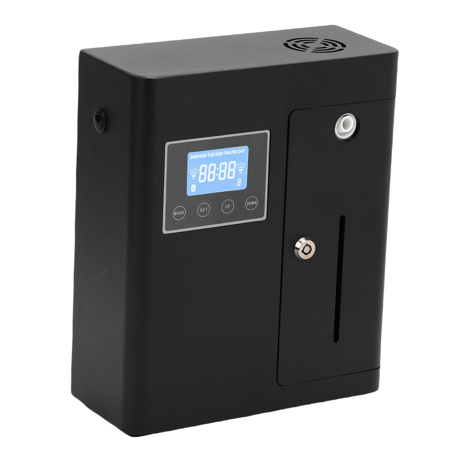 Qcwwy Hotelowy Dyfuzor Zapachowy, Inteligentna Maszyna do Aromaterapii ze Sterowaniem Bluetooth i Automatycznym Dyfuzorem, do Przestrzeni Komercyjnej Hotelu Domowego (wtyczka UE)