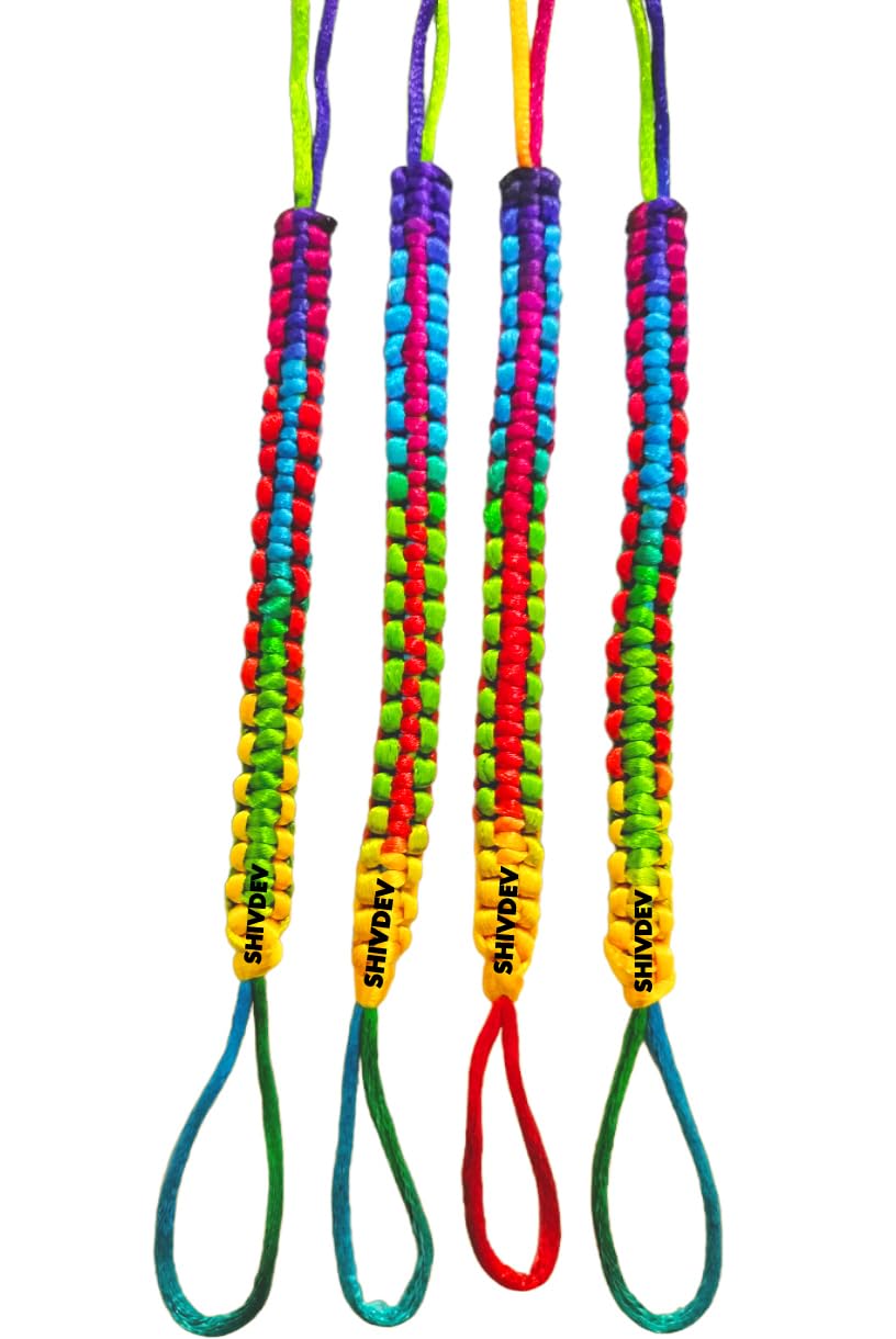 SHIVDEV CRAFT Bracelet For Men & Women Raksha Sutra Decorative Handmade Wrist Band Friendship Belt Thread Mauli Hand Tie Band (Silk Multi 10 Inch Set of 5)