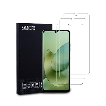 Pacote com 3 protetores de tela para Moto G06 Power/Moto G06, cobertura total, antiarranhões, alta transparência, anti-impressões digitais, sem bolhas, vidro temperado premium