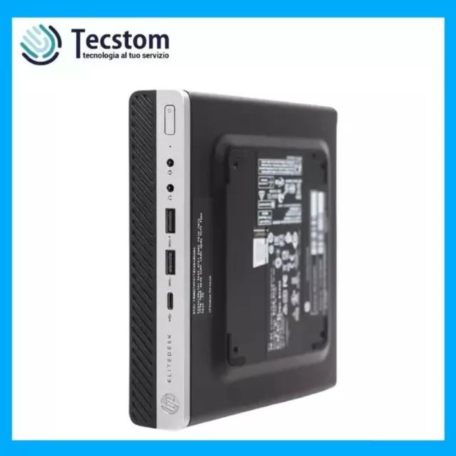 HP EliteDesk 800 G4, Mini Pc Computer Fisso, Intel Core i5-8500T