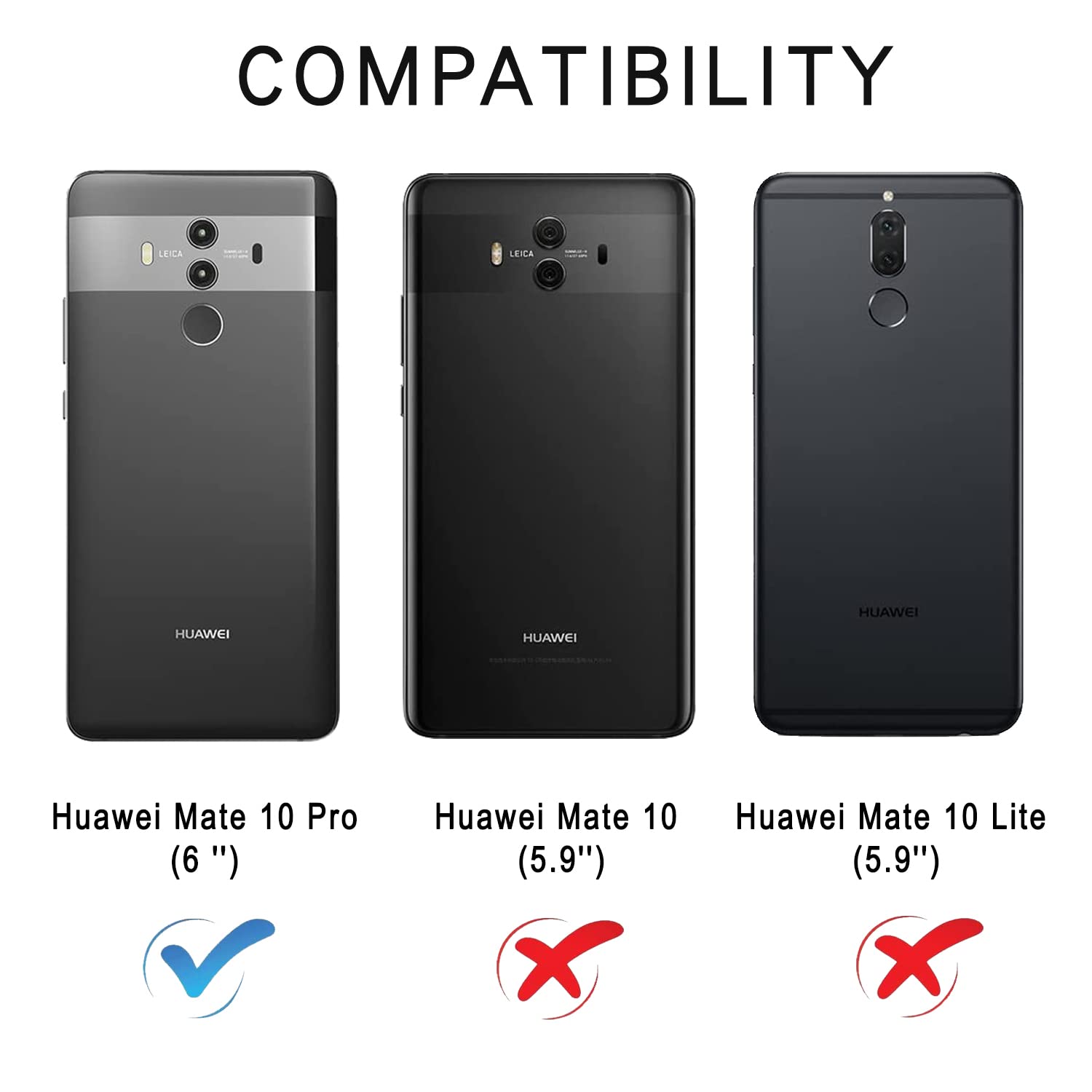 Cover Portafoglio Huawei Mate 10 Pro – Pelle Flip Con 9 Slot Per Carte, Supporto E Laccio Tracolla – Blu - 2