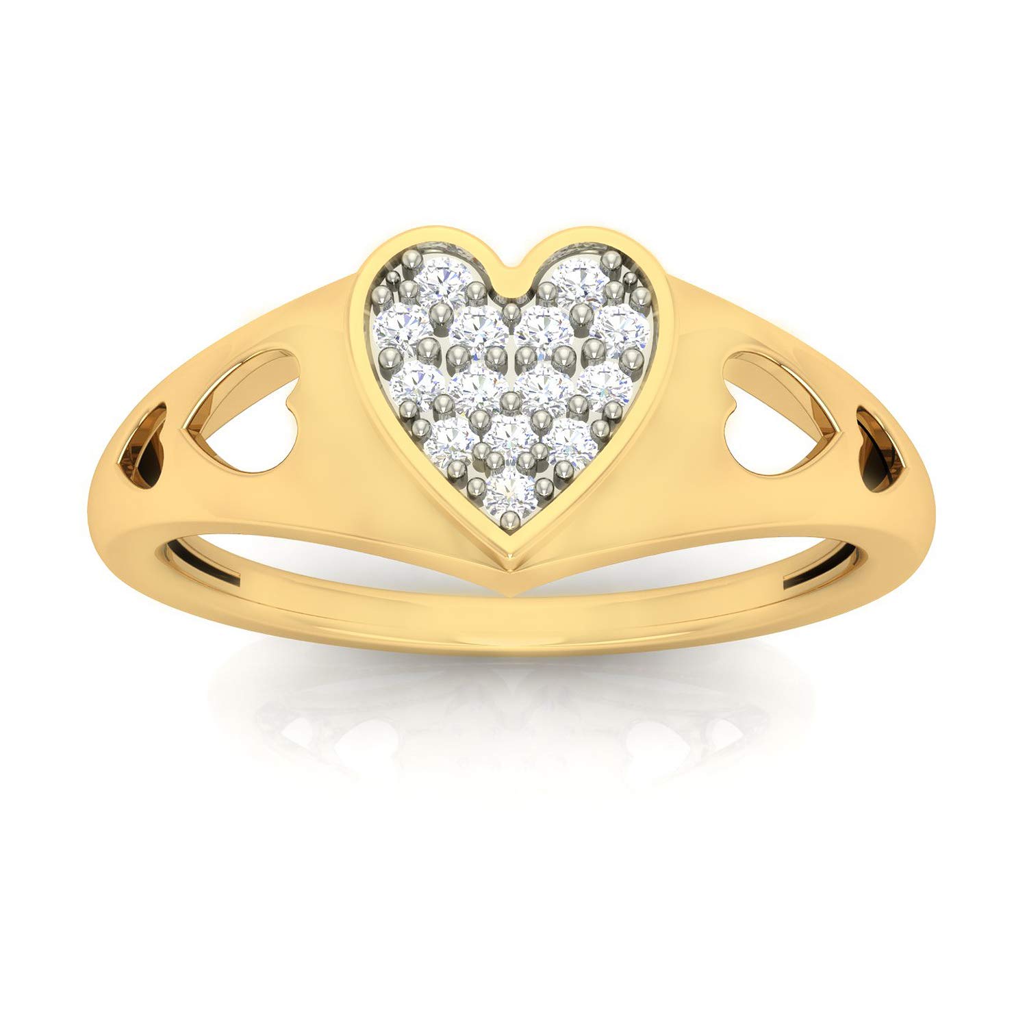 avsar Jewellery 18k (750) Yellow Gold and Diamond Ring for Women-picture-15