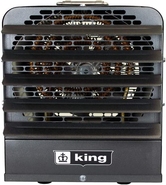 KING PKB2405-3-T-FM PKB-FM Industrial Portable Unit Heater w/Thermostat & Fan Only Switch, 5KW / 240V / 3-PH
