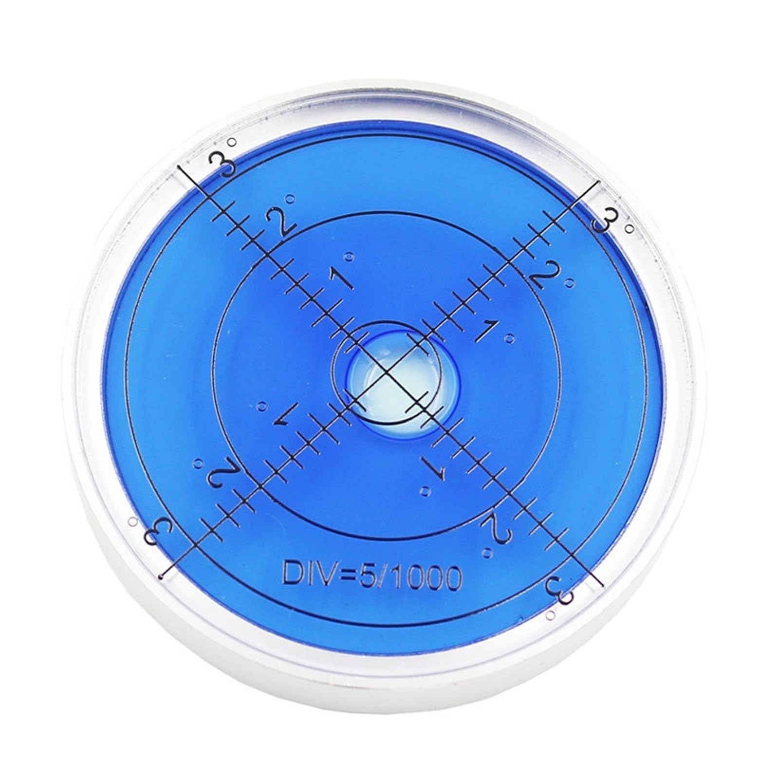 Niveau à bulle universel rond en métal, outil horizontal, diamètre 60 x 10 mm, magnétique disponible (1 pièce).