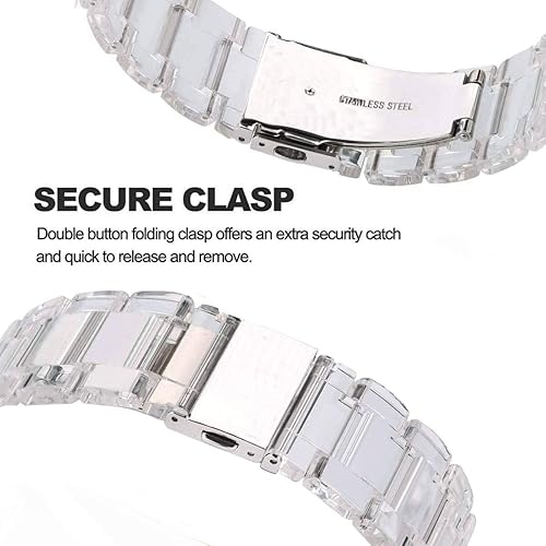 Vista 38 de Correas compatibles con Samsung Galaxy Watch 7 / FE / 6/6 Classic / 5/5 Pro / 4/4 Classic / 3 de 1.614 in / Huawei GT3 de 1.654 pulgadas, 0.787