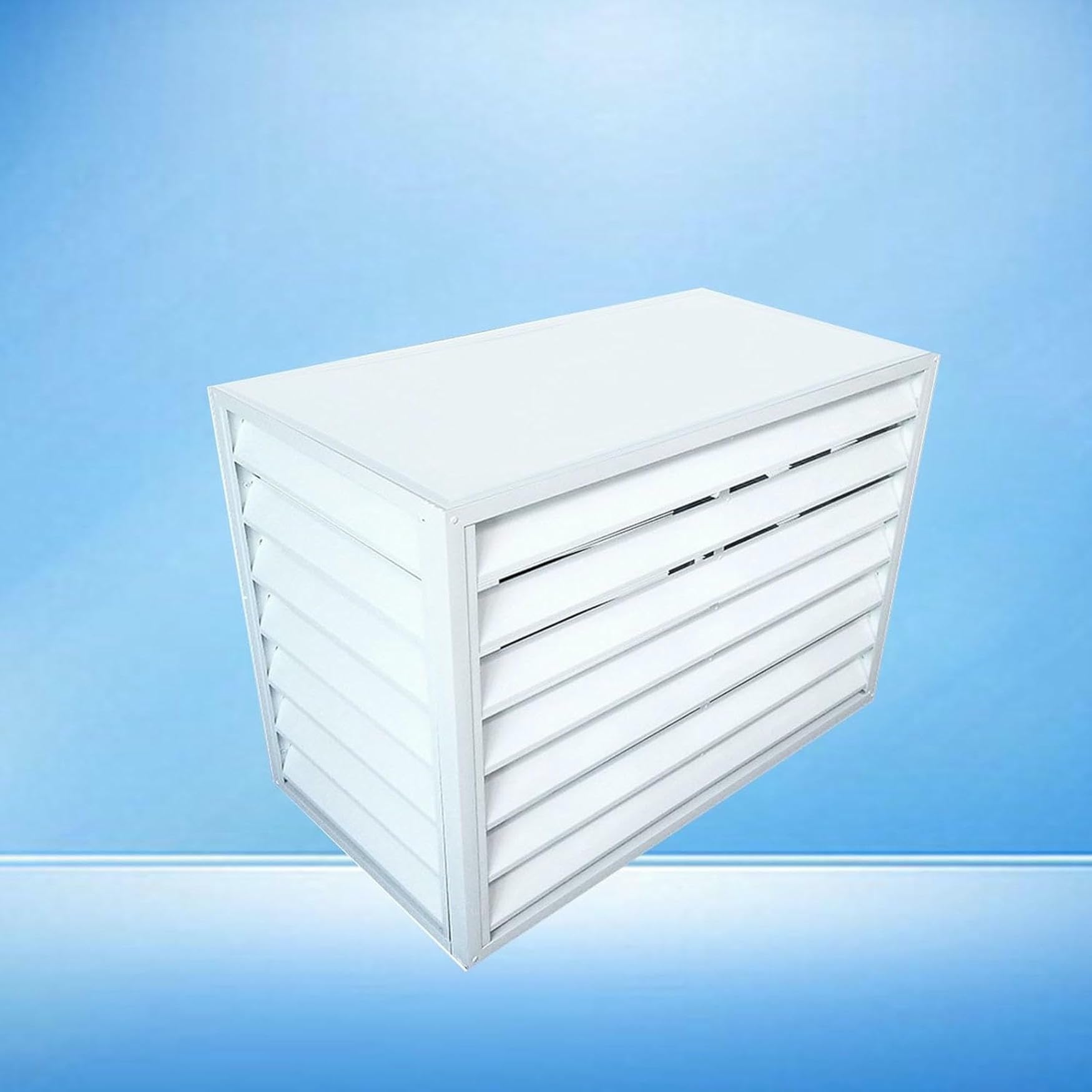 Cache climatiseur extérieur aluminium pour masquer l'unité de climatisation de jardin