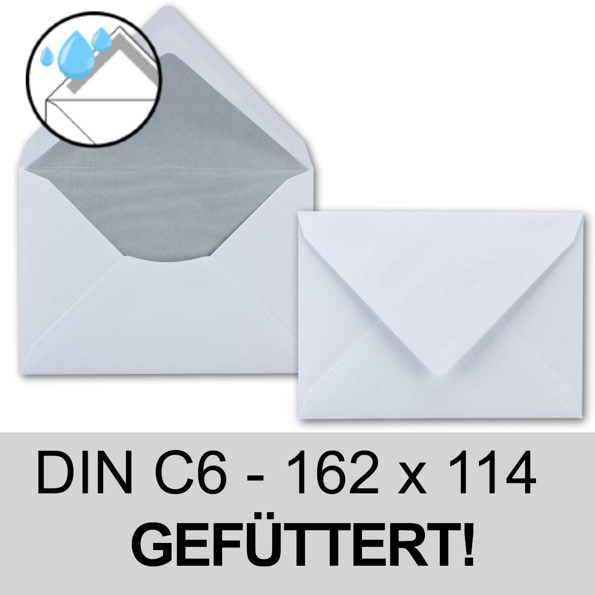 Sobres C6 – Alto Color Blanco/cristal Blanco – PREMIUM CALIDAD