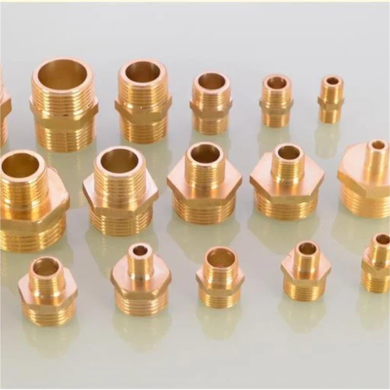 Lot de 8 raccords de tuyau d'arrosage en laiton de 1,3 cm à 1,9 cm pour tuyau d'arrosage (1l4 x 1L4)