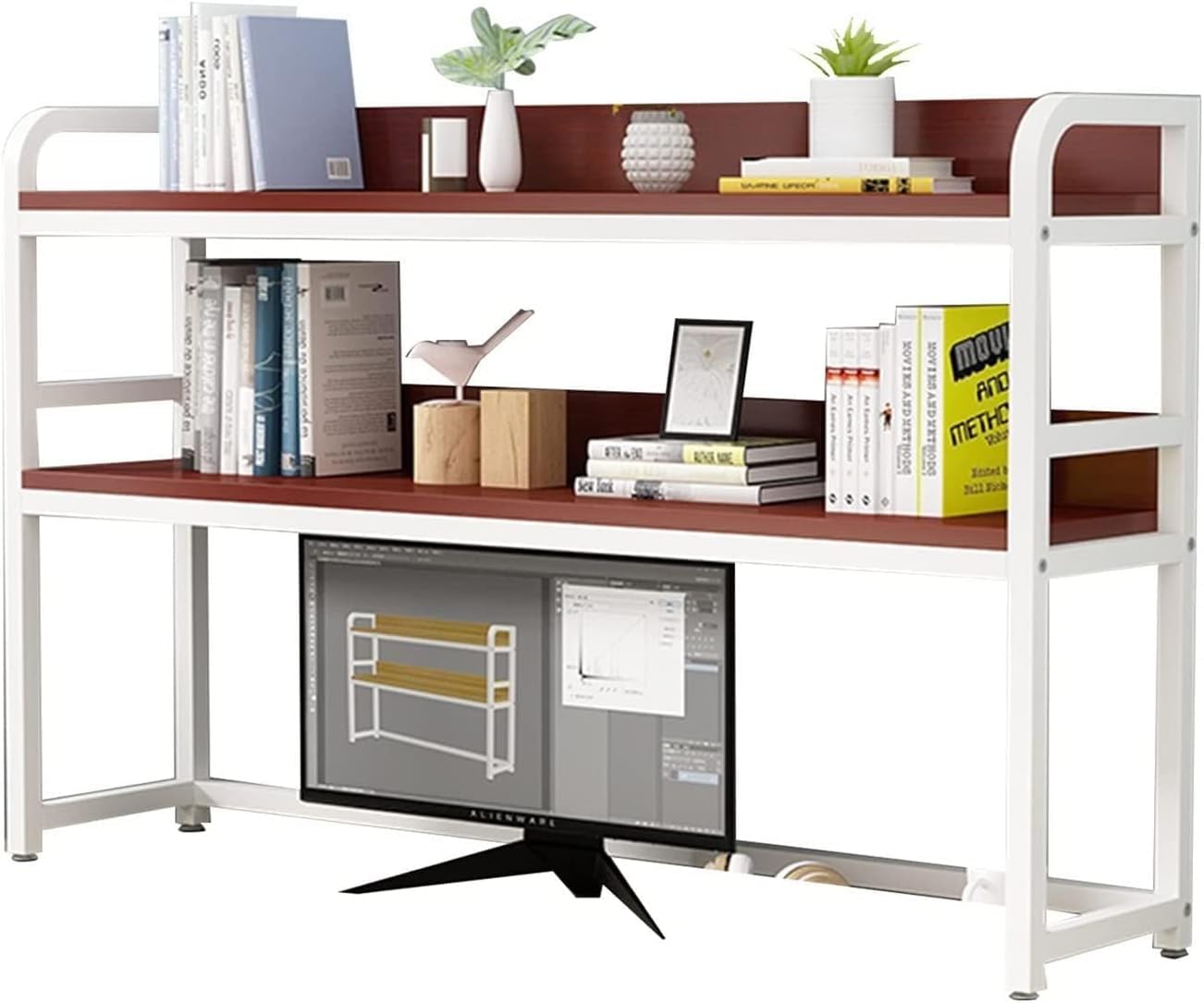 Présentoir de rangement ouvert multifonctionnel de maison