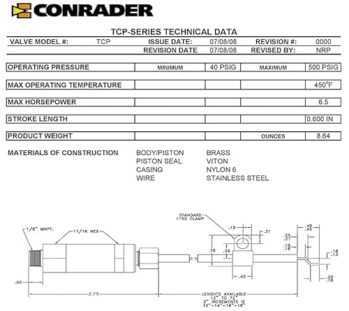 1/2" Npt Combination Pilot Valve, Unloader Valve, Check Valve Plus Throttle Control Cable For 6.5Hp Gas Air Compressors And Below (095-125 Psi, 36" Throttle Control Cable & Unloader Valve) #TOP5