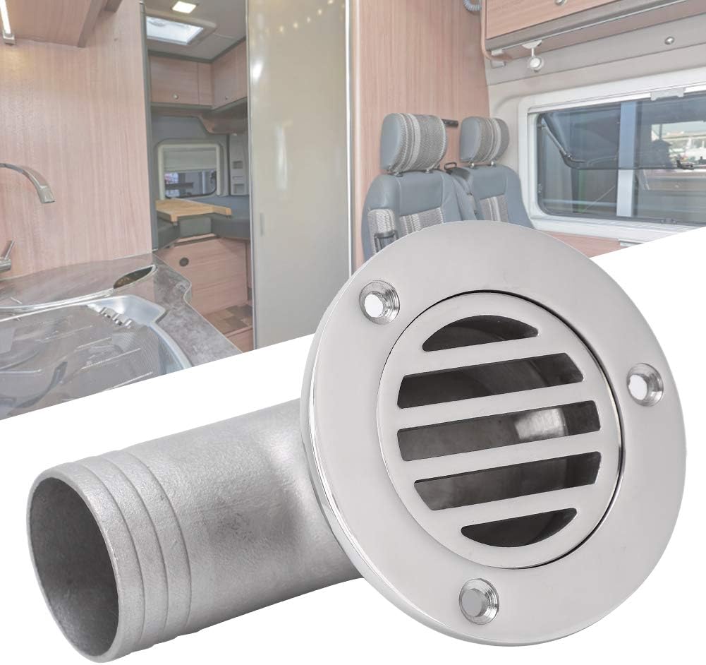 Keenso 316 Steel Marine Water Draining, Boat Bend Floor Drain Water Draining Device Hardware