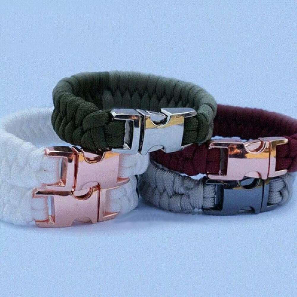 Yunzhou 5Pcs Metal Buckles Side Release Clasp Use for Dog Collar Buckles Clip/Webbing/Paracord Bracelet/Bag/Backpack (Silver, 20mm) - Image 3