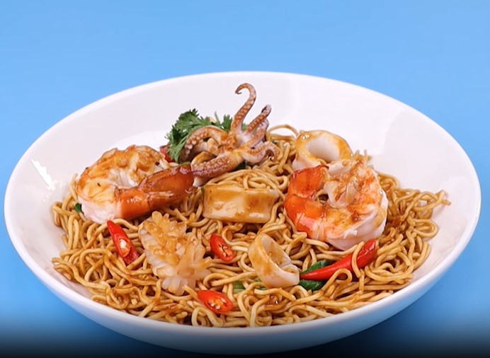 Miniatura 4 de Bayin Fideos instantáneos - No fritos - Seco 3.53oz (100g) Paquete de 10 (sabor a mariscos, 10)