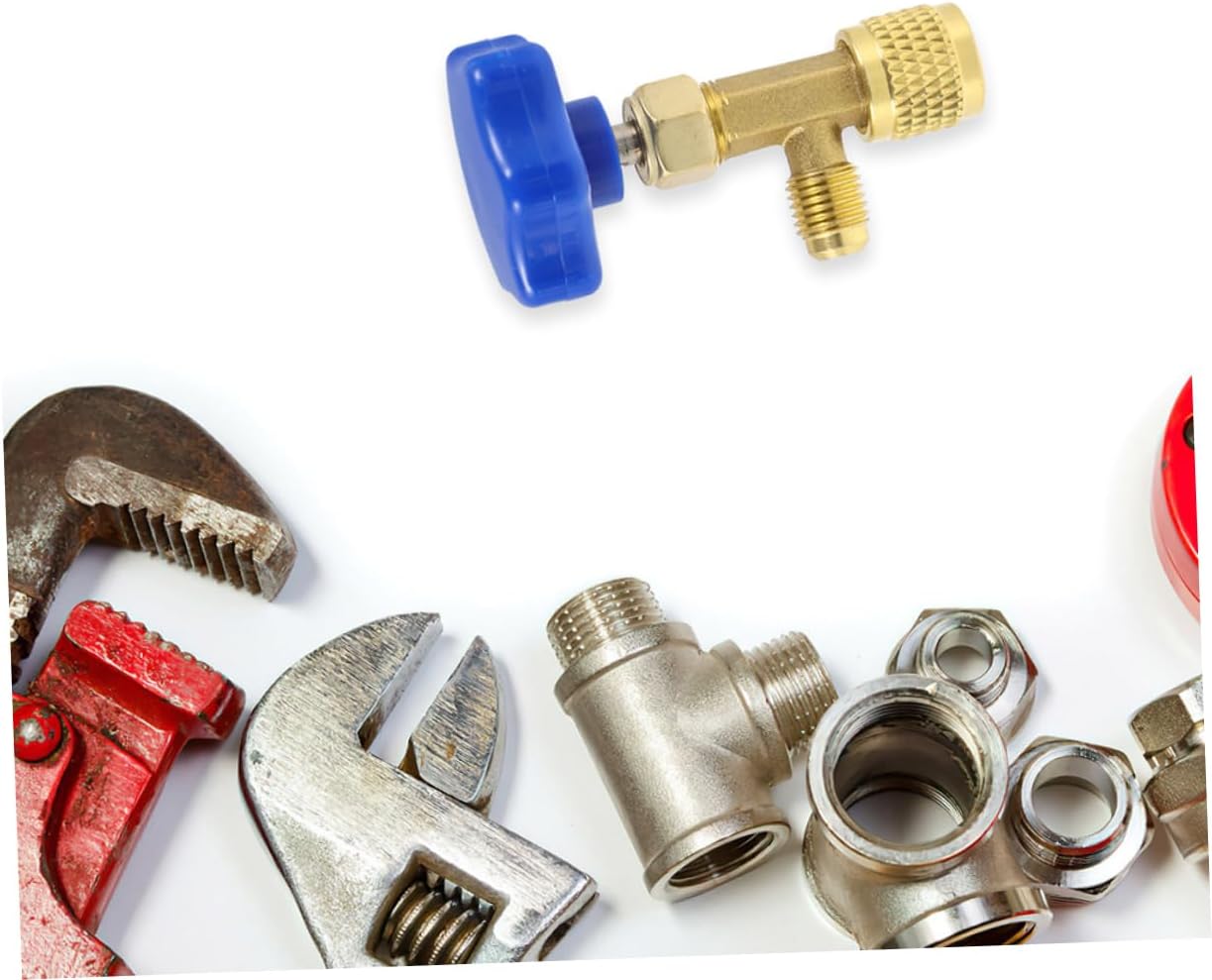 ABOOFAN 2pcs Automotive Valve Opener Tool Brass Safety Adapter for Flow Control Valves