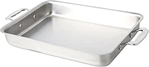 360 Stainless Steel Baking Pan 9x13, Handcrafted in the USA, 5 Ply, Stainless Bakeware, Professional Grade Casserole Dish, Roasting Pan (9x13 Bake and Roast Pan)