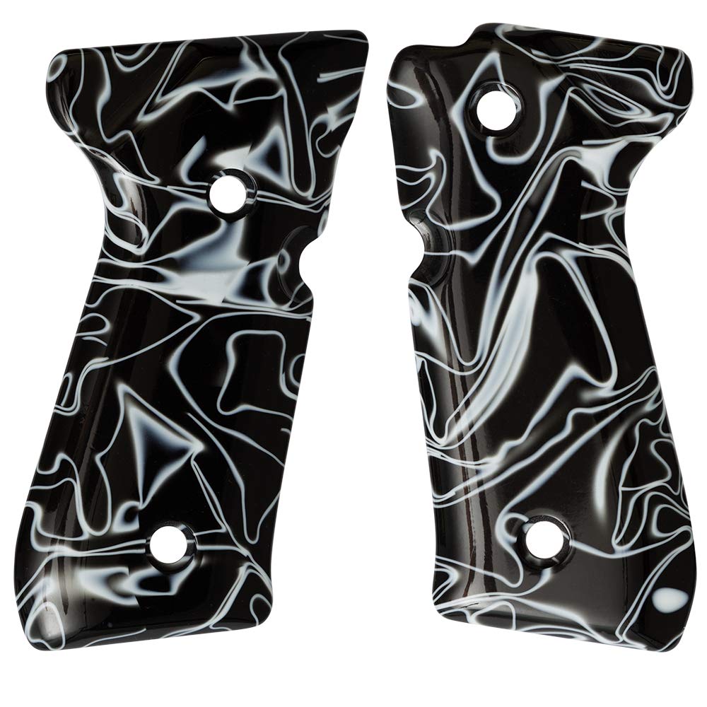 Ajax Custom Gun Grips - Beretta 92 & 96 (Black Pearlite - Vapor)