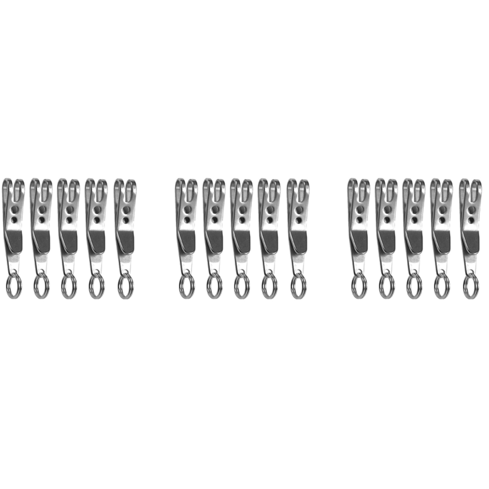 Hndhbfgrt 3X Multi-Purpose Clip Keychains Suspension Clip Tool with Carabiner Perfect for Hanging Tools, Flashlights Etc.