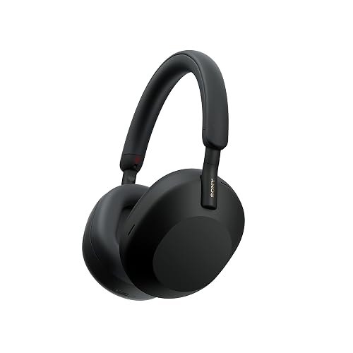 Sony WH-1000XM5 Kabellose Over-Ear Kopfhörer, aktives Noise Cancelling auf Premium Level mit Spatial 3D Audio, Transparenzmodus, bis zu 30 Std. Akkulaufzeit, Bluetooth, Schwarz