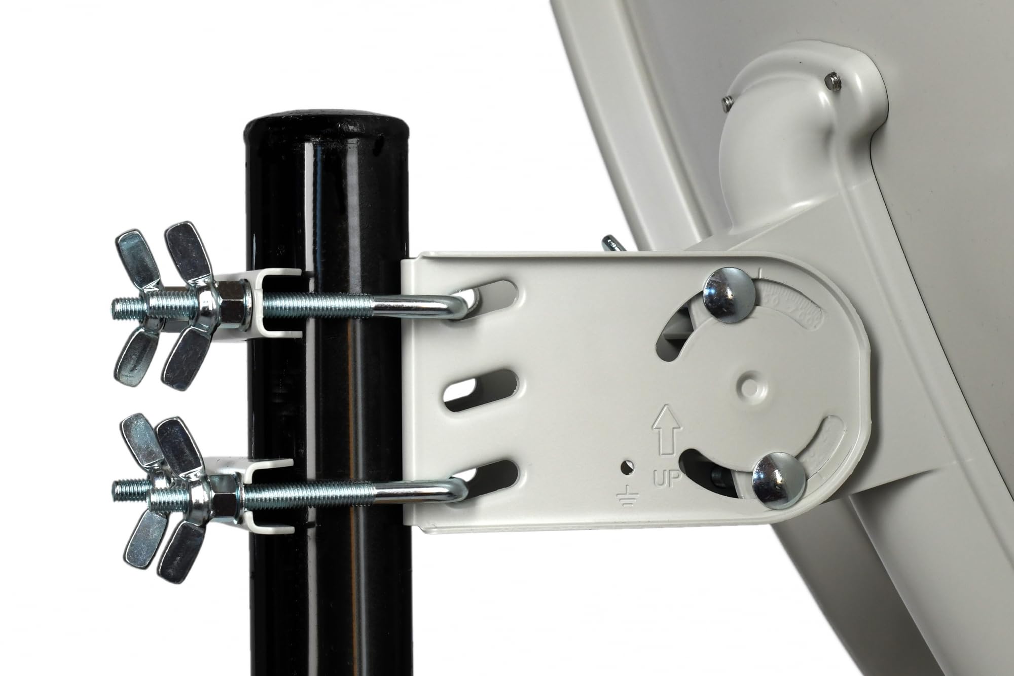 HUMAX Digital Professional 90 cm Satellitenspiegel, Sat Antenne mit Tragarm für LNBs, Satellitenschüssel aus Aluminium mit einem Durchmesser von 90 cm, hellgrau