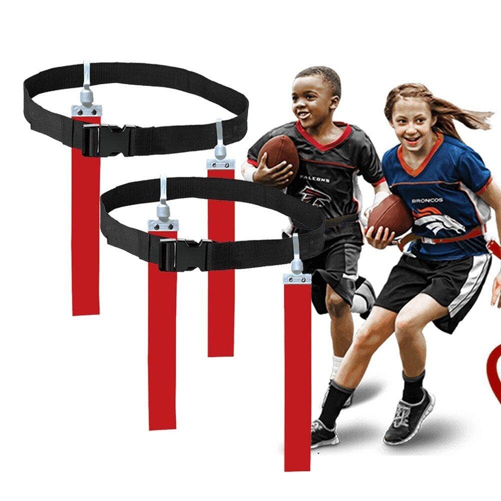 Flag Football Set Flag Football Ausrüstung Flag -fußballgürtel Und Fahnen Setzen EIN Verstellbarer Fußballgürtel Für Kinder Teenager Training