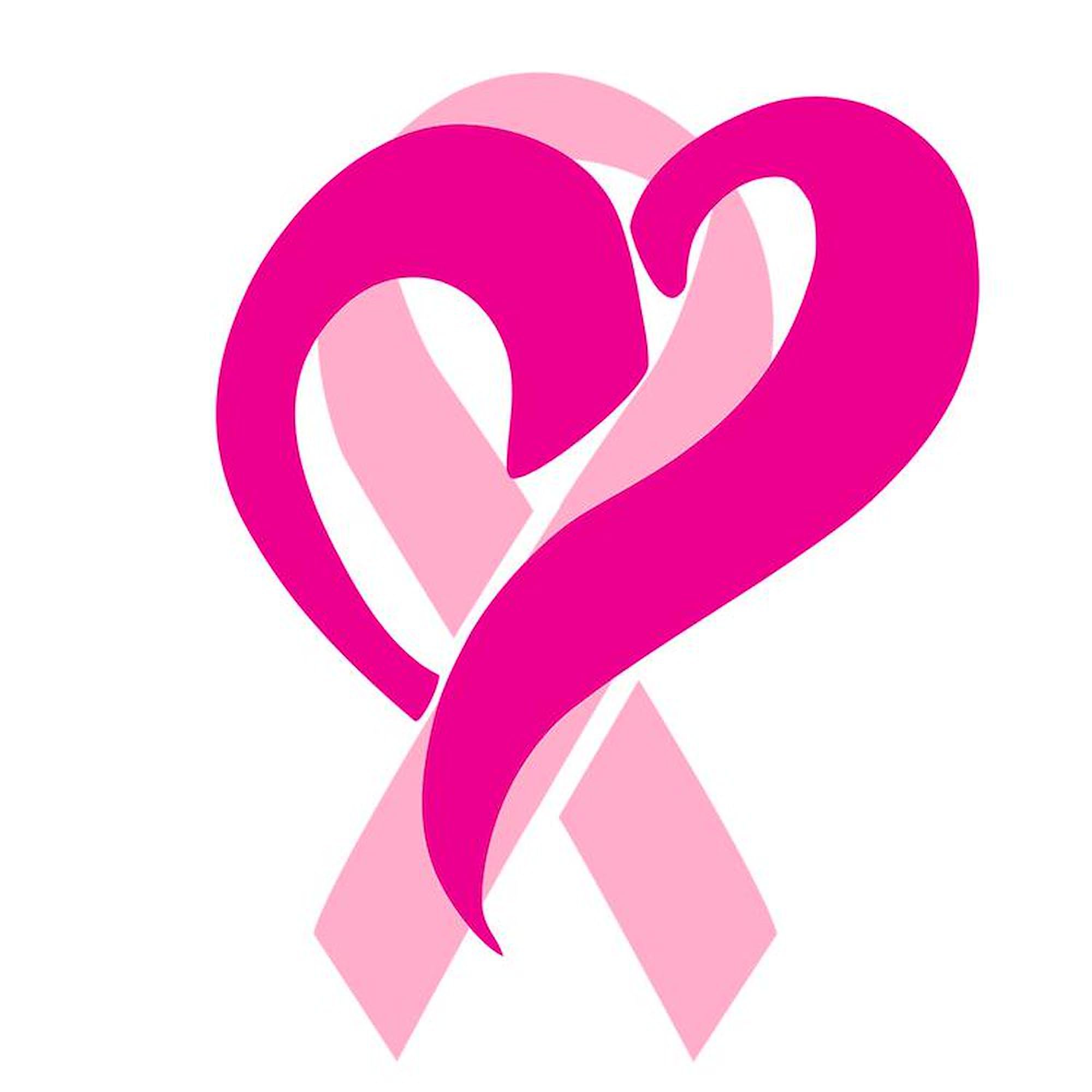 CafePress Breast Cancer Ribbon and Heart Square Car Magnet 3 Square Car Magnet, Magnetic Bumper Display