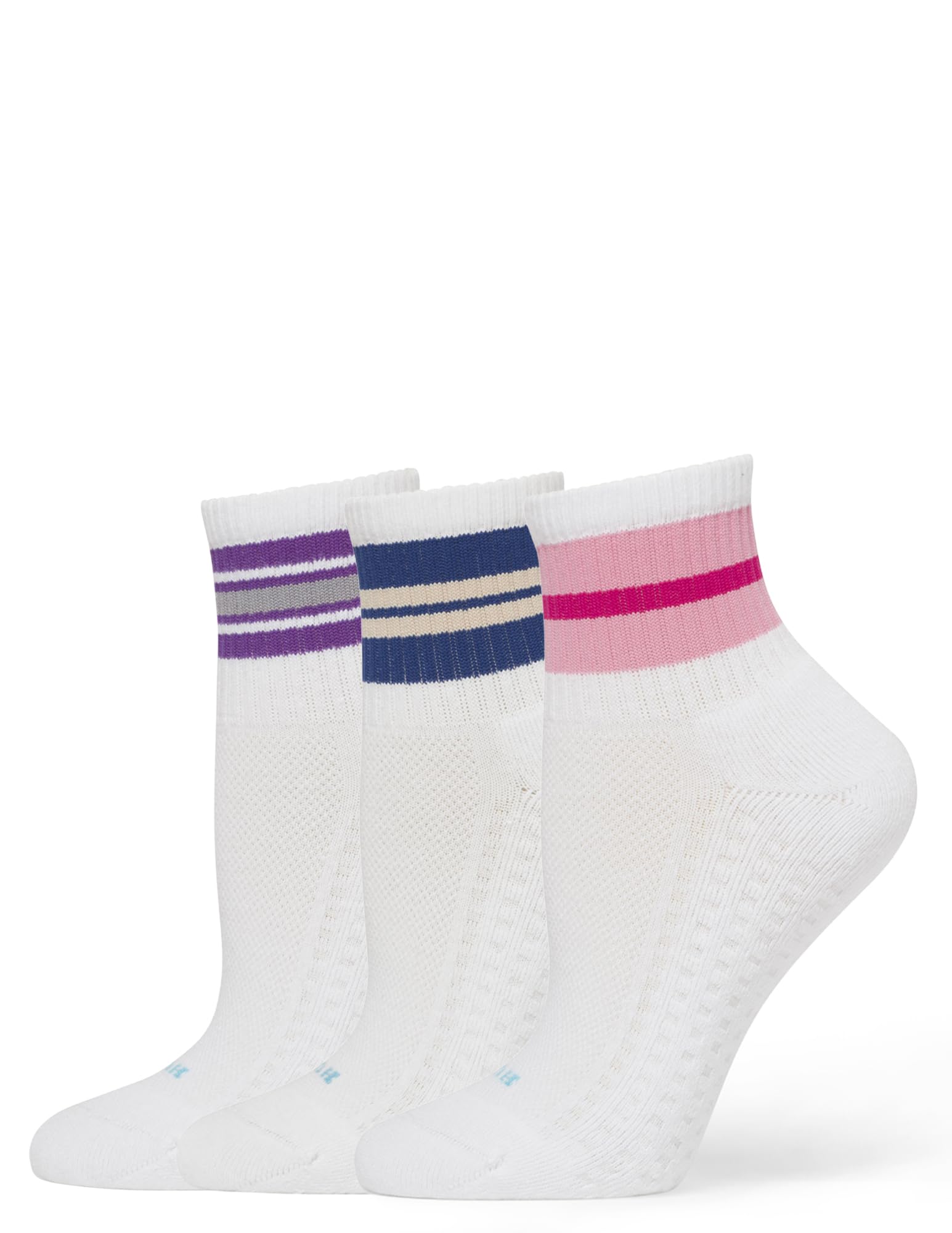 HUE Women's Air Cushion Sport Socks 3 Pair Pack