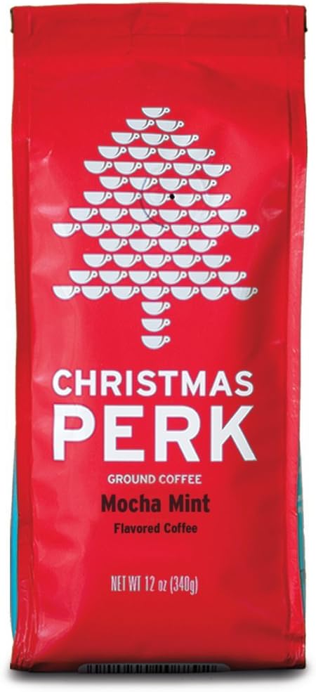 Christmas Perk Ground Coffee Mocha Mint 12oz