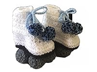 Vista 1 de Roller Skate Style Baby Booties (Blue Confetti)