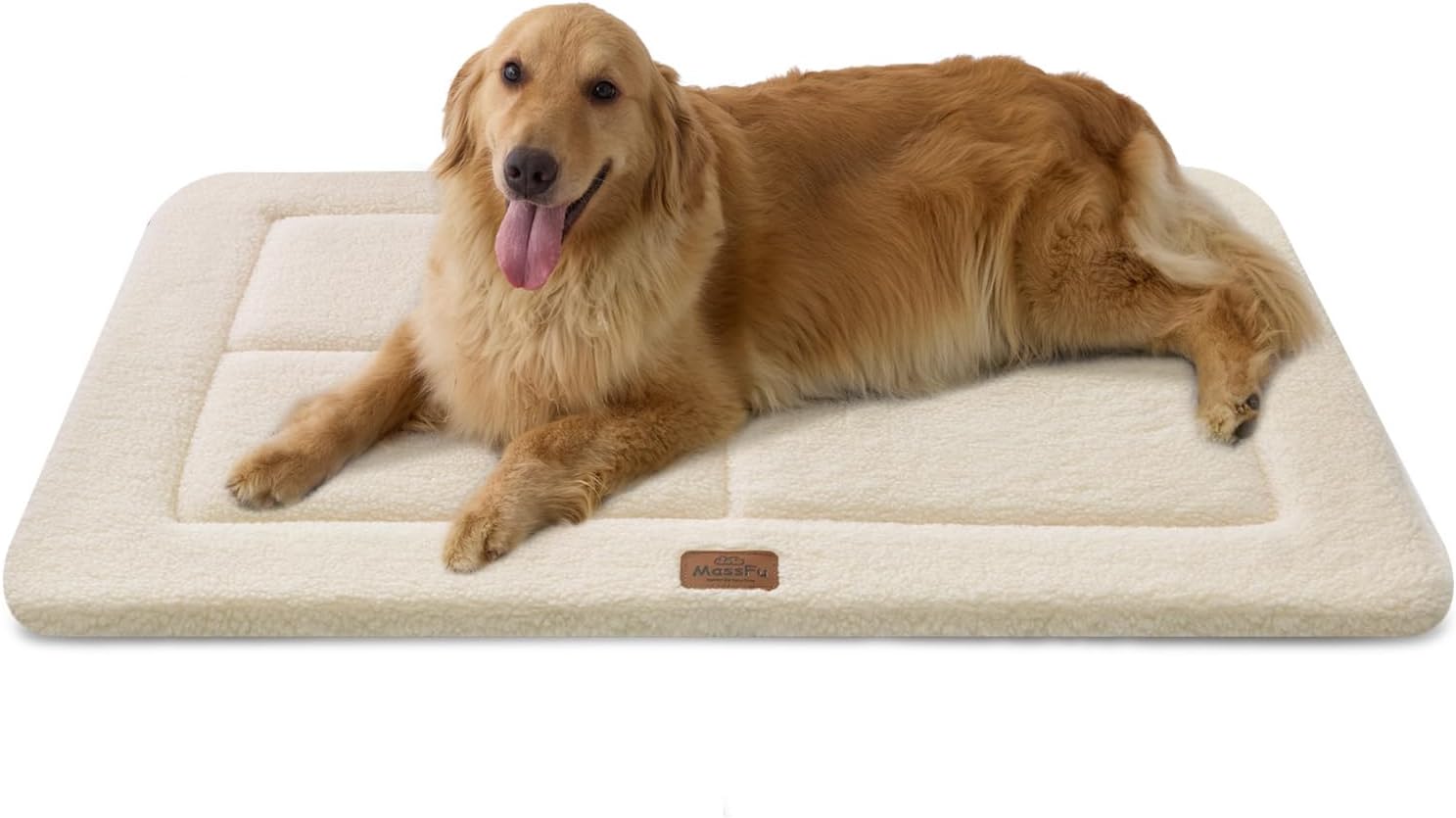 Low-Profile Dog Pad Mat for Extra Large Dogs, Washalbe Ultra Soft Dog Crate Mat, High Density Foam Pet Beds for Indoor & Outdoor Dogs, 44" x 32", Gray