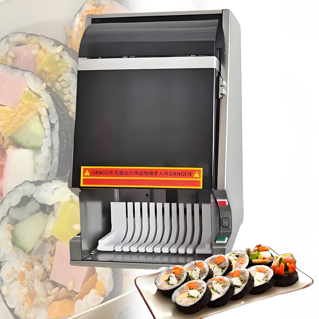 QianCruxtacy Stainless Steel Sushi Roller Cutting Machine 10