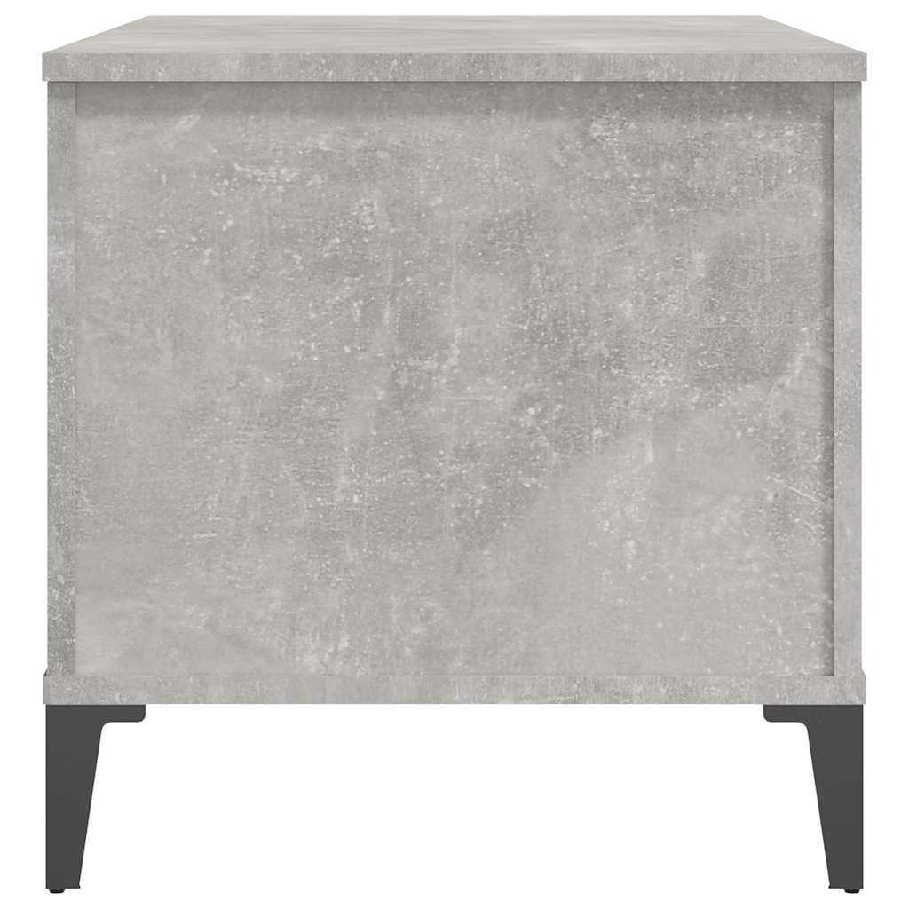 Betonowy szary stolik kawowy 90 x 44,5 x 45 cm z blatem o regulowanej wysokości z materiału drewnopochodnego, stylowy stolik pomocniczy do salonu, salonu i salonu, trwały mebel z miejscem do