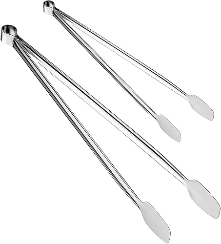 Miniatura 1 de Pinzas para servir  Pinzas de parrilla para cocinar barbacoa para cocinar y servir alimentos en los tamaños que necesitas  12 y 10 pulgadas  Pinzas