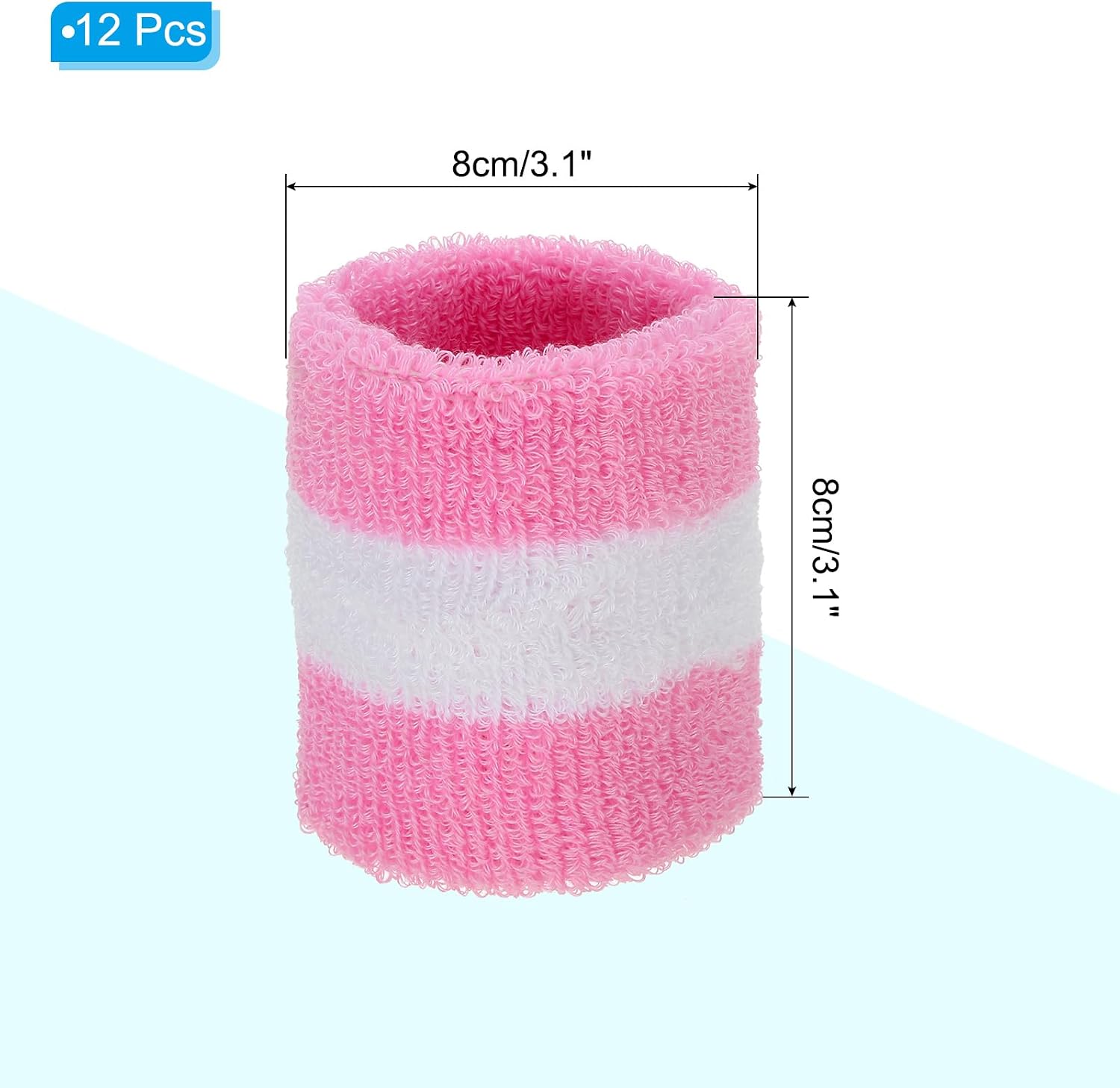 MECCANIXITY Sports Wristbands Absorbent Sweatband Competition Wrist Band Sweat Band for Men Women Tennis Basketball