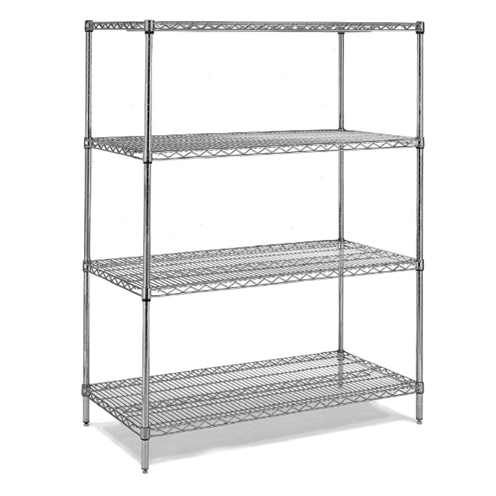14" x 36" Chrome Wire Shelving Kit by Centaur – Alloy Steel, Model Centaur 14X36 Chrome Shelving Kit