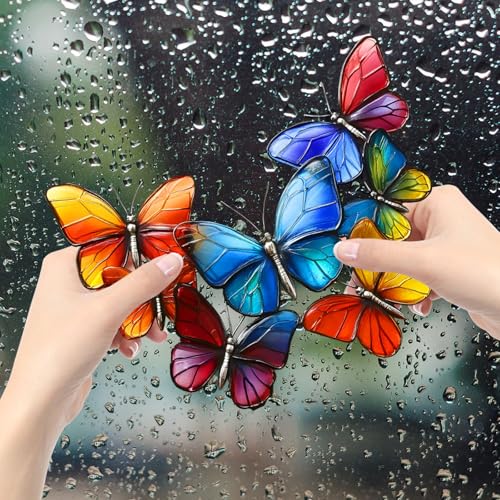 Vinilos decorativos mariposas 3D removibles, impermeables miniatura 6
