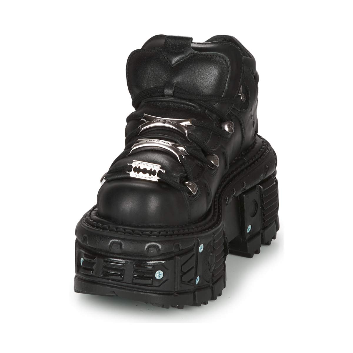 New Rock Botines Piel Militar Original Plataforma M.TANK106-C2 (Numeric_40)